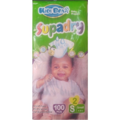 Picture of KIDDIBEAR SUPADRY DIAPERS  S 100's