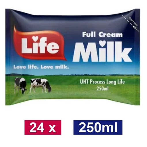 Picture of LIFE MILK UHT FULL CREAM 24x250ml