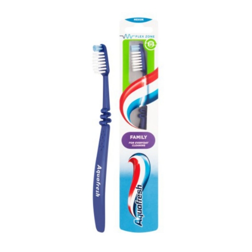 Picture of AQUAFRESH MEDIUM FAMILY MANUAL TOOTHBRUSH 1's 