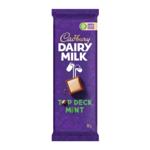 Picture of CADBURY DAIRY MILK TOP DECK MINT CHOCOLATE SLAB 80g