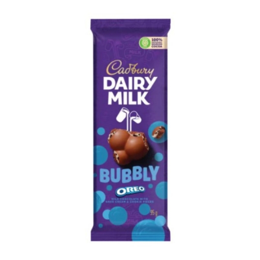 Picture of CADBURY DAIRY MILK BUBBLY OREO CHOCOLATE SLAB 95g 