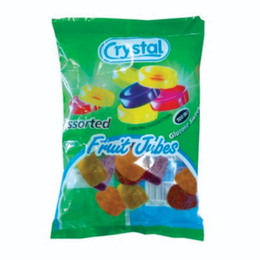 Picture of CRYSTAL ASSORTED FRUIT LUBES 100g 