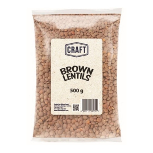 Picture of CRAFT BROWN LENTILS 500g 