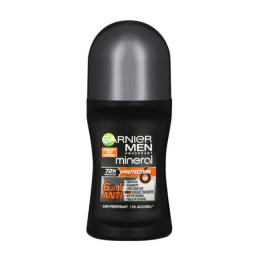 Picture of GARNIER MEN'S 6 IN 1 ANTI PERSPIRANT DEODORANT ROLL ON 50ml   