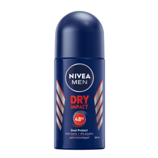 Picture of NIVEA MEN DRY IMPACT ANTI PERSPIRANT DEODORANT ROLL ON 50ml 