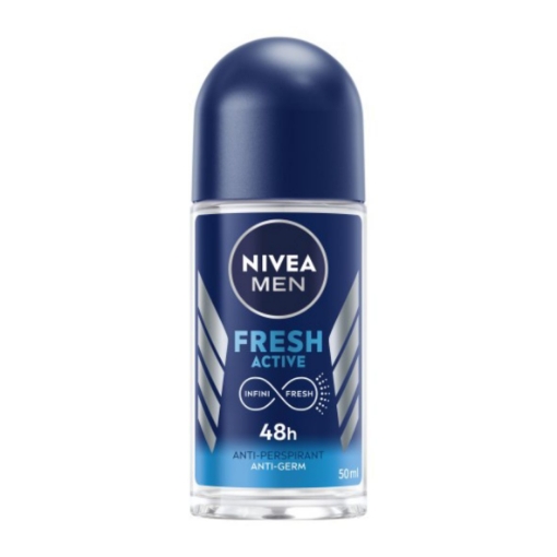 Picture of NIVEA MEN FRESH ACTIVE ANTI PERSPIRANT DEODORANT ROLL ON 50ml 