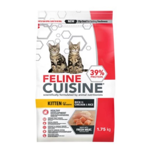 Picture of FELINE CUISINE CHICKEN & RICE KITTEN CAT FOOD 1.75KG 