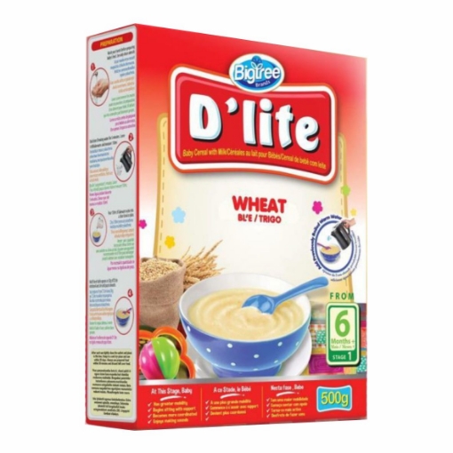 Picture of D'LITE WHEAT BABY CEREAL 500g 