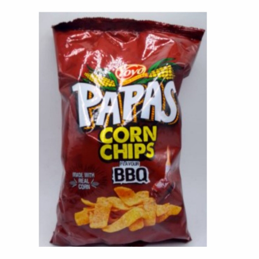Picture of YOYOS PAPAS BBQ FLAVOURED CORN CHIPS 120G