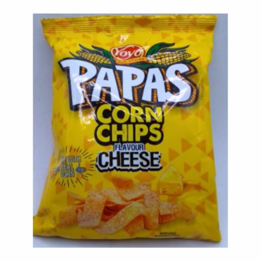 Picture of YOYOS PAPAS CHEESE FLAVOURED CORN CHIPS 120G 