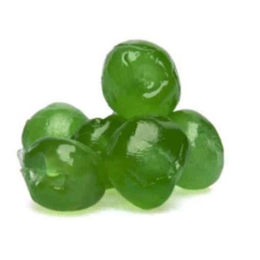 Picture of CATERWISE GREEN GLACE CHERRIES WHOLE 500g