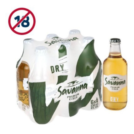 Picture of SAVANNA PREMIUM DRY CIDER BOTTLE 6X330ML 