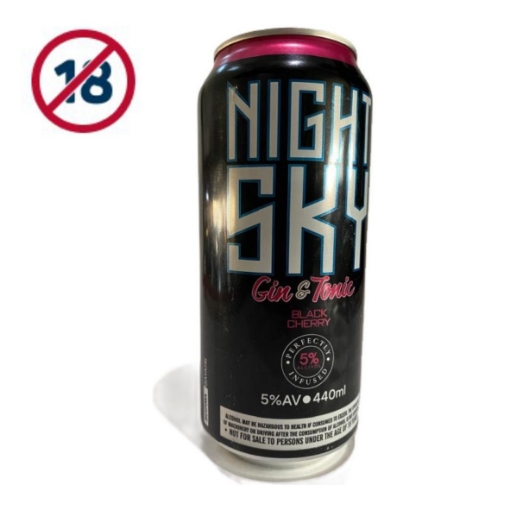 Picture of NIGHT SKY BLACK CHERRY GIN & TONIC 6X440ML  