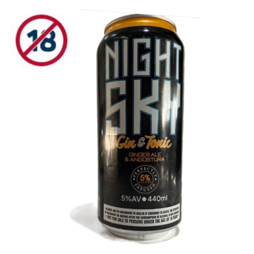 Picture of NIGHT SKY GINGER ALE AND ANGOSTURA GIN & TONIC 6X440ML 