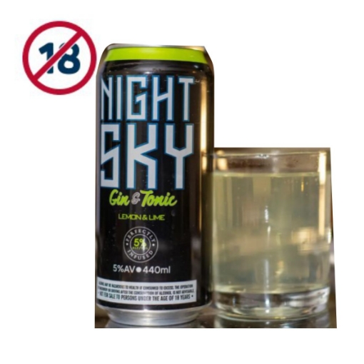 Picture of NIGHT SKY LEMON & LIME GIN & TONIC 6X440ML