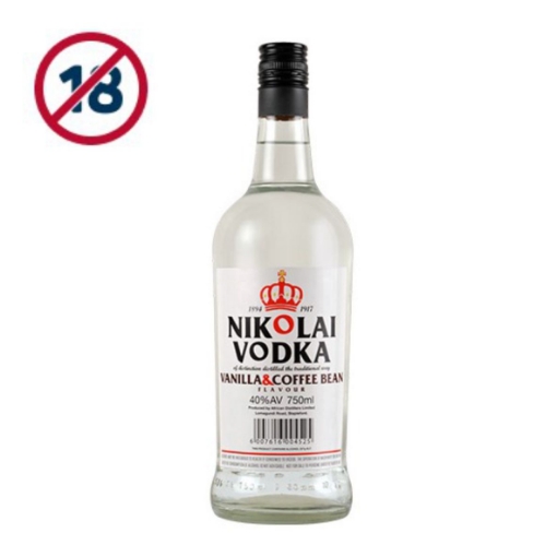 Picture of NIKOLAI VANILLA & COFFEE BEAN VODKA BOTTLE 750ML