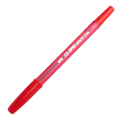 Picture of M&G RED BALLPEN CO-OPEN 0.7mm