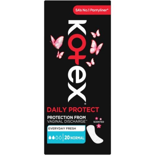 Picture of KOTEX  DAILY PROTECT  SCENTED PANTYLINERS 20's