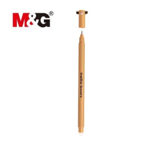 Picture of M&G BEAR SHAPE 0.5MM BLUE ERASABLE GEL PEN 