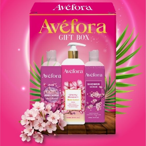 Picture of AVEFORA CHERRY BLOSSOM LUXURY GIFT SET