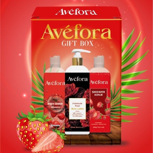 Picture of AVEFORA STRAWBERRY LUXURY GIFT SET