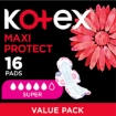 Picture of KOTEX BLACK MAXI SUPER PADS WITH WINGS 1x16