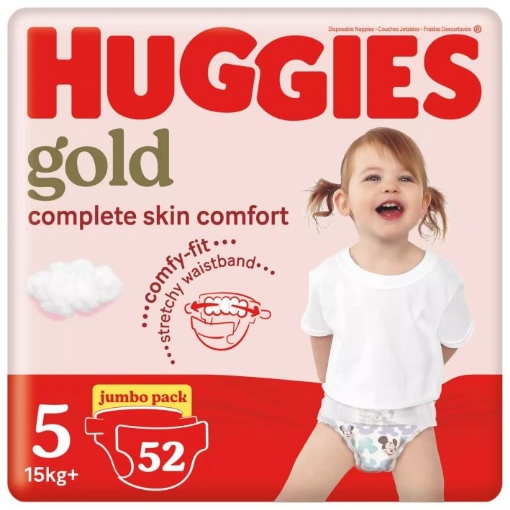 Picture of HUGGIES GOLD NAPPIES - SIZE 5, 1x52