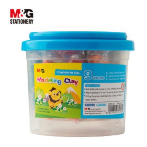 Picture of M&G 9 COLOURS  MODELLING CLAY BUCKET 