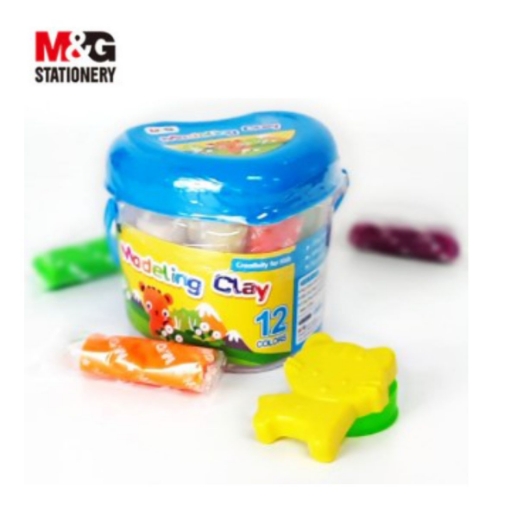 Picture of M&G 12 COLOURS  MODELLING CLAY BUCKET  