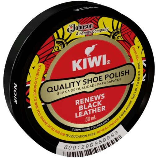 Picture of KIWI SHOE POLISH BLACK 50ml