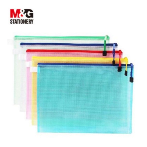 Picture of M&G A4 MESH ZIPPER BAG 