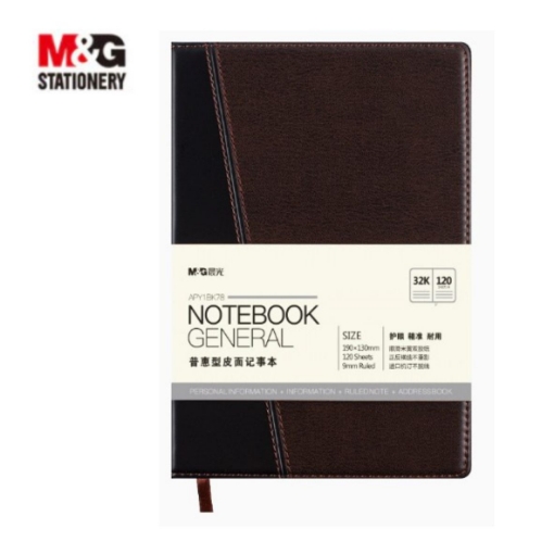 Picture of M&G 32K/120 PAGES LEATHER NOTEBOOK 