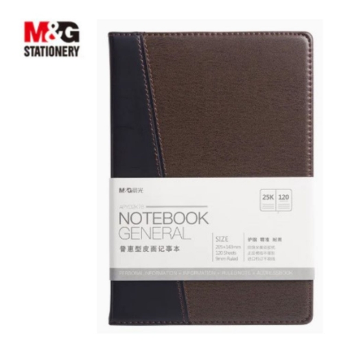 Picture of M&G 25K/120 PAGES LEATHER NOTEBOOK  