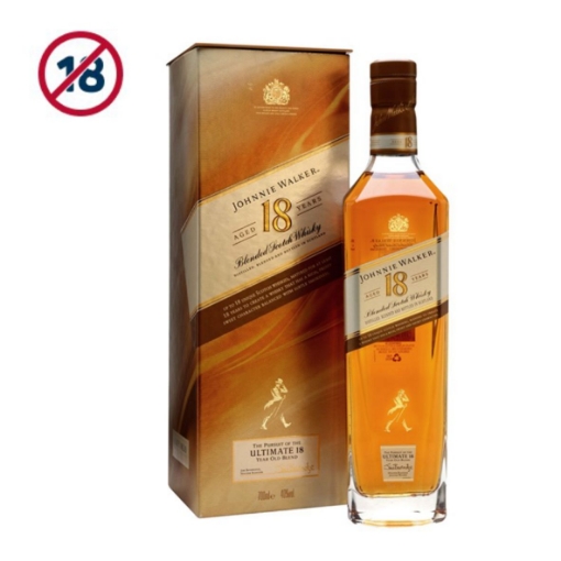 Picture of JOHNNIE WALKER 18 YEARS OLD BLENDED SCOTCH WHISKY BOTTLE 750ML