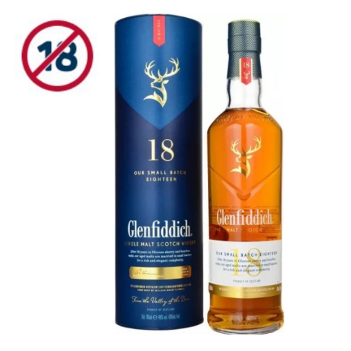 Picture of GLENFIDDICH 18 YEARS SINGLE MALT WHISKY 750ML 