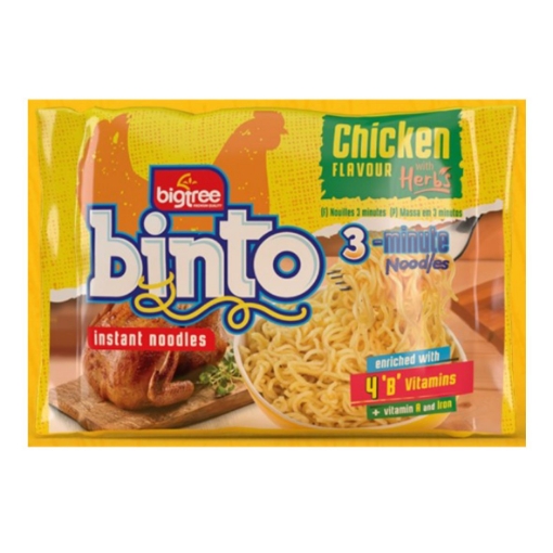 Picture of BINTO 3 MIN CHICKEN FLAVOURED INSTANT NOODLES 5x70g