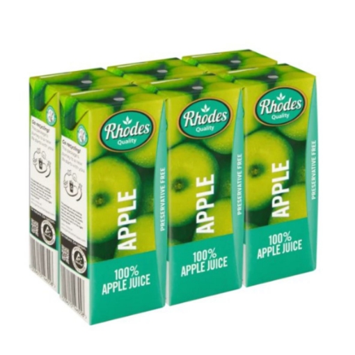 Picture of RHODES QUALITY 100% APPLE JUICE 6x200ml 