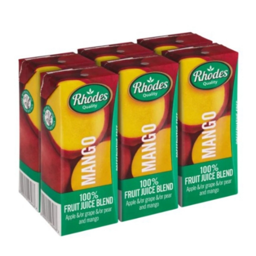 Picture of RHODES QUALITY 100% MANGO JUICE 6x200ml 