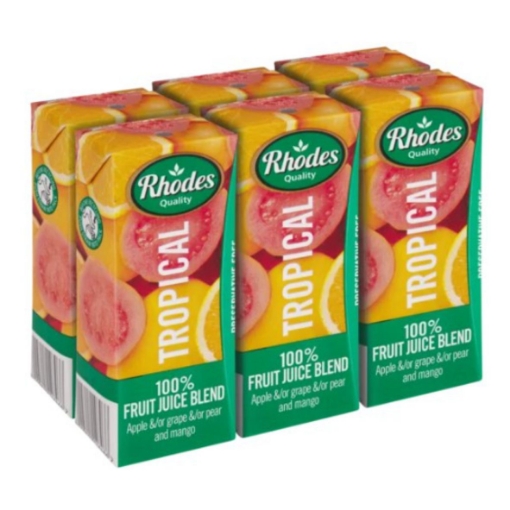 Picture of RHODES QUALITY 100% TROPICAL JUICE 6x200ml  -