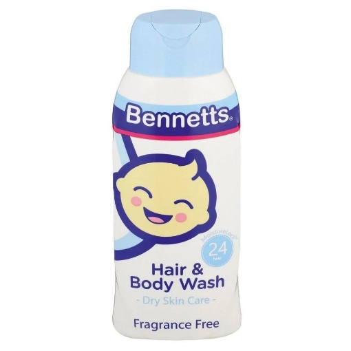 Picture of BENNETTS HAIR AND BODY WASH FRAGRANCE FREE 400ML