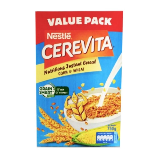 Picture of NESTLE CEREVITA CORN & WHEAT INSTANT CEREAL 750g (BOX)