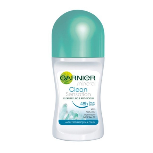 Picture of GARNIER MINERAL LADIES CLEAN SENSATION ANTI-PERSPIRANT ROLL ON 50ml 