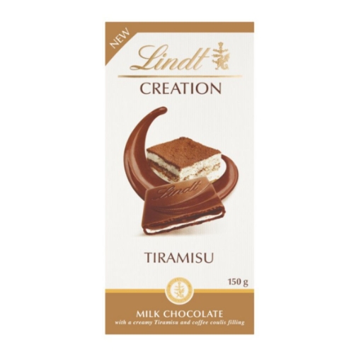 Picture of LINDT CREATION TIRAMISU MILK CHOCOLATE BAR 150g