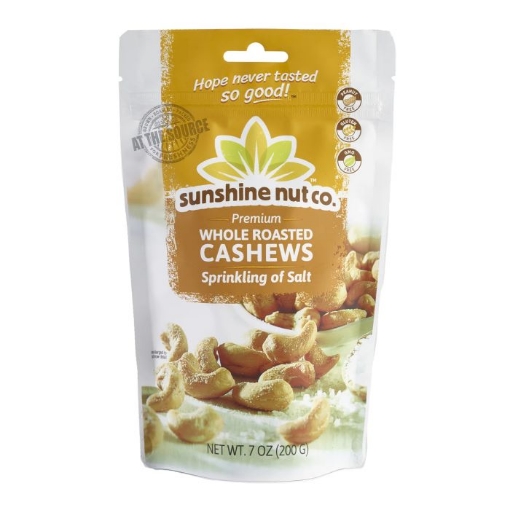 Picture of SUNSHINE NUT CO CASHEW NUTS - SALTED 200G