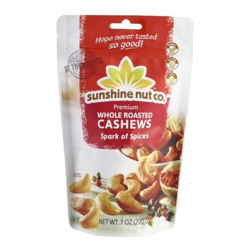 Picture of SUNSHINE NUT CO CASHEW NUTS - SPICED 200G