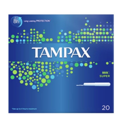 Picture of TAMPAX SUPER TAMPONS 20's