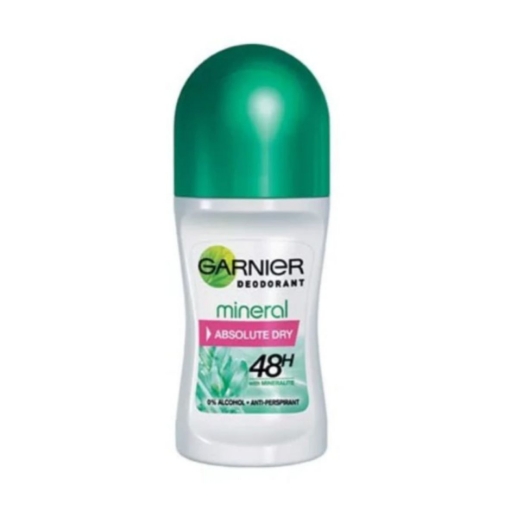 Picture of GARNIER MINERAL WOMEN ABSOLUTE DRY ANTI-PERSISTANT ROLL-ON 50 ML