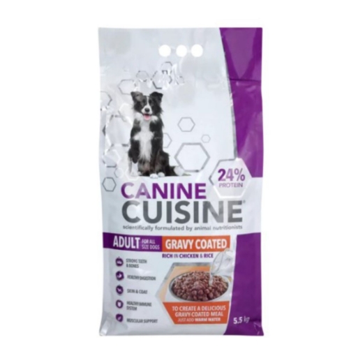 Picture of CANINE CUISINE GRAVY COATED ADULT DOG FOOD 5.5Kg 