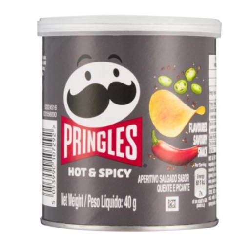 Picture of PRINGLES HOT & SPICY FLAVOURED SAVOURY SNACK 40g