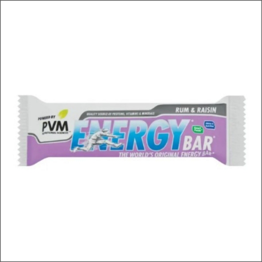 Picture of  PVM RUM & RAISIN FLAVOURED ENERGY BAR 45g 